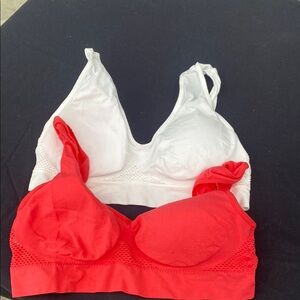 Women's Red and White Intimates Set